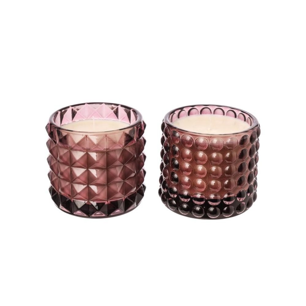 CANDELA IN VETRO 2ASS PINK